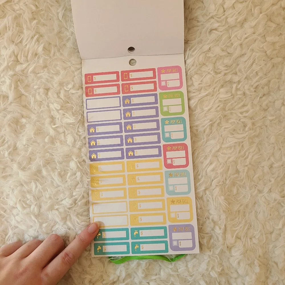 🌻 happy planner • budget sticker book